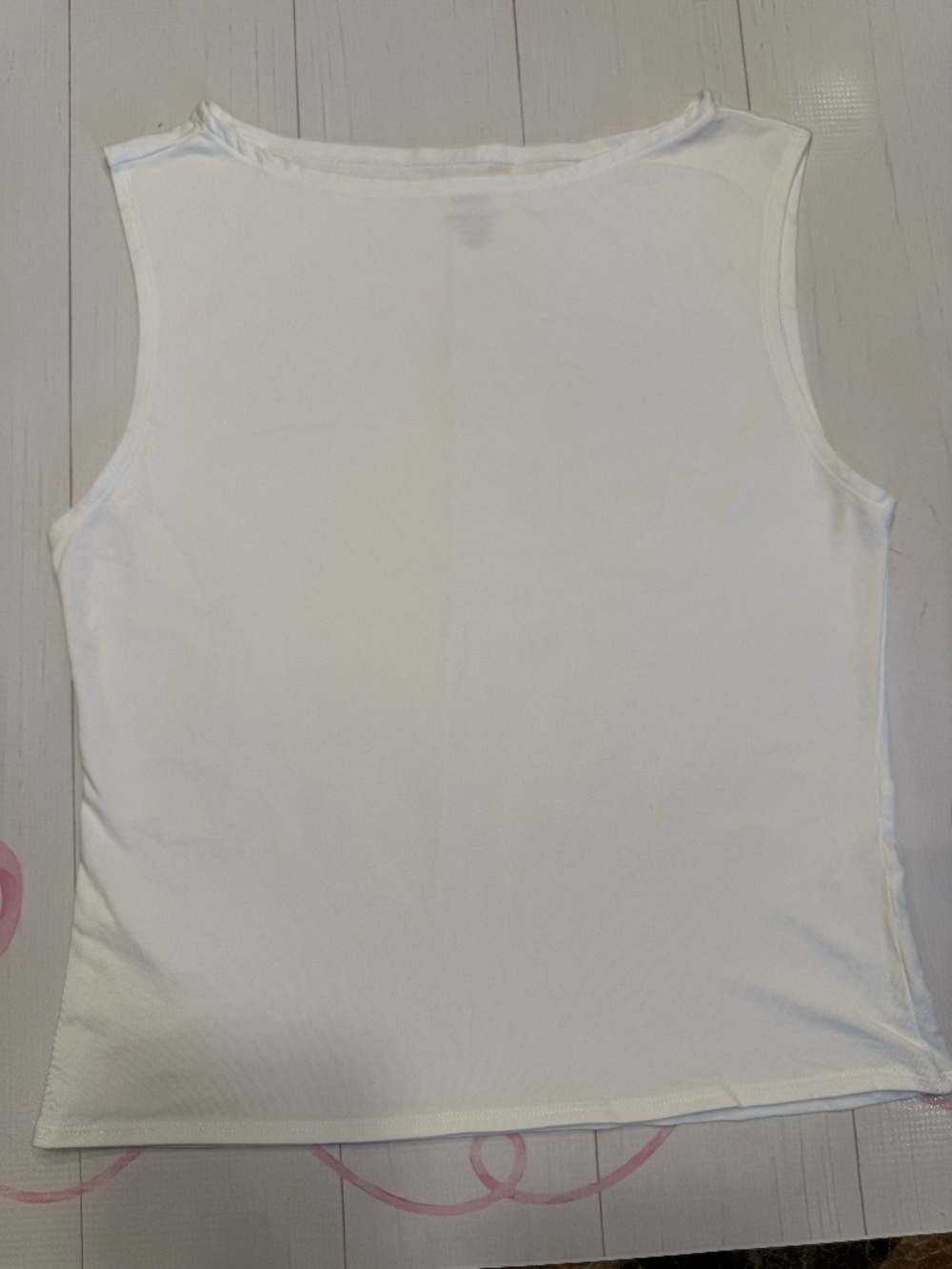 Quince Stretch Cotton Jersey Boat Neck Tank Top Size L